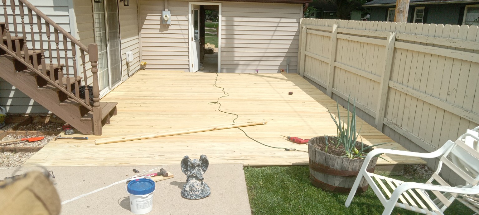 Deck resurfacing after