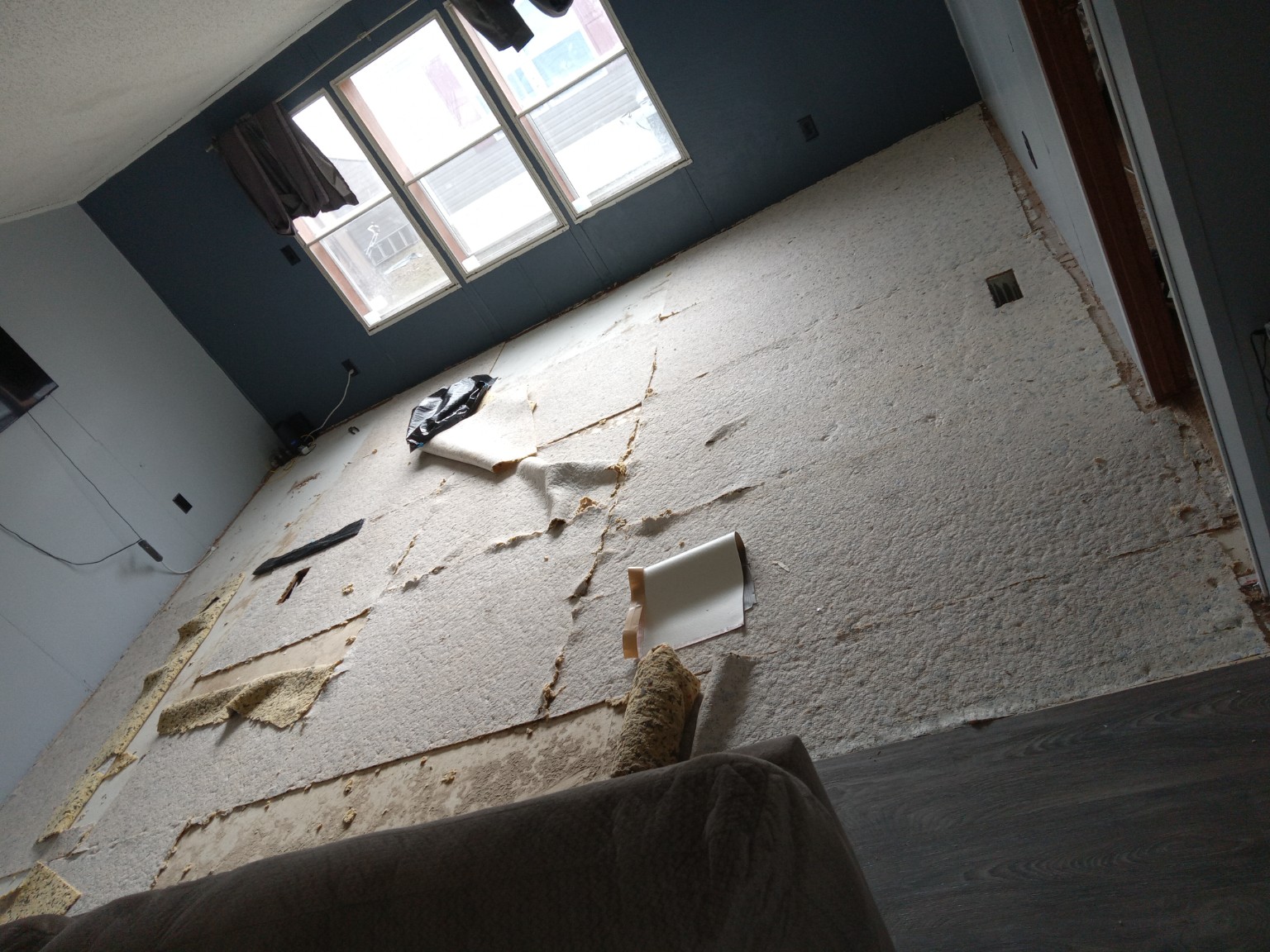 Flooring project before