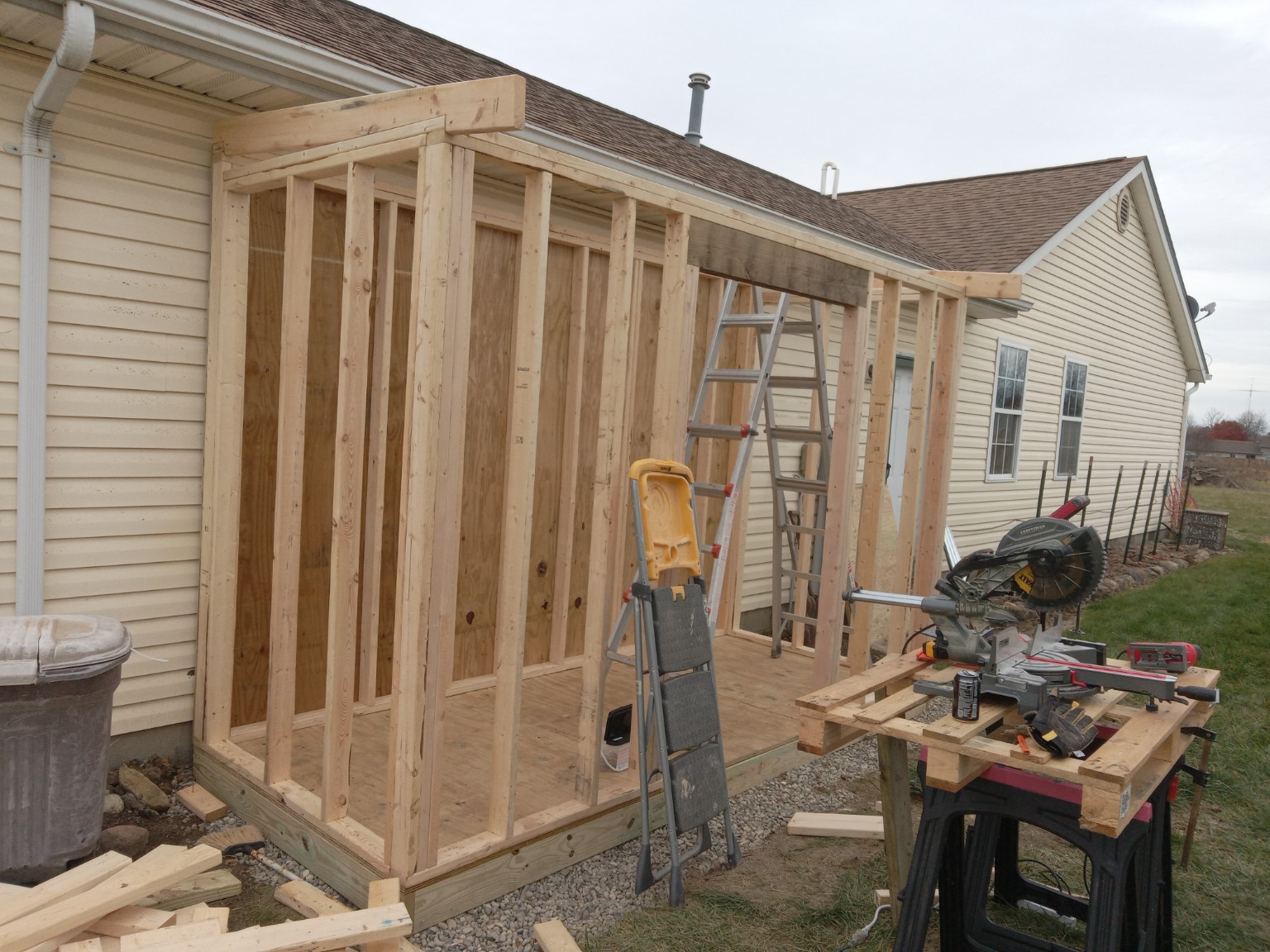 Shed build during